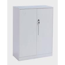 钢制储物柜黑色铁皮矮柜财务资料档案柜阳台带锁书柜办公室文件柜