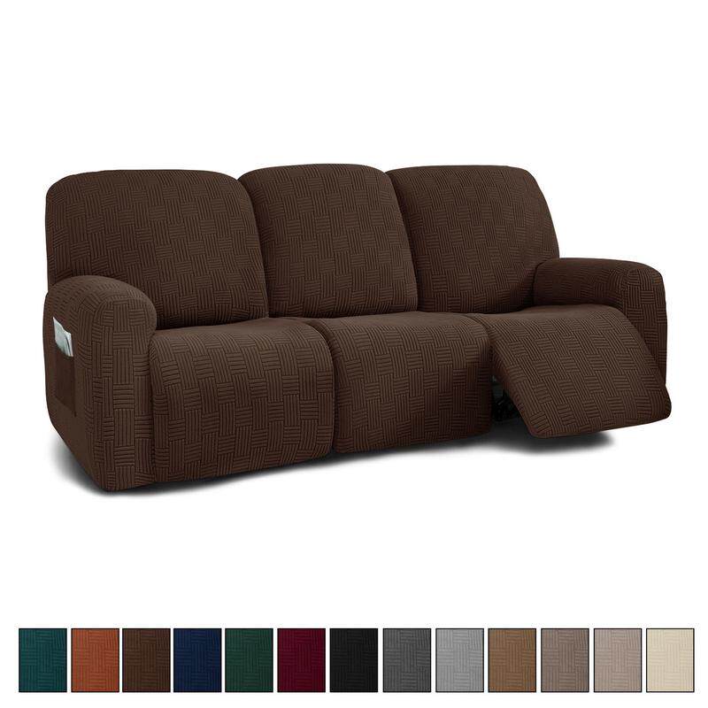 跨境全包加厚太空舱芝华士头等舱躺椅沙发套五五横纯色竖按摩沙发