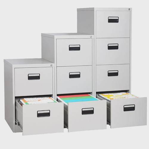 抽屉式挂捞柜档案资料柜办公室A4FC文件柜铁皮卡箱带锁桌边小矮柜