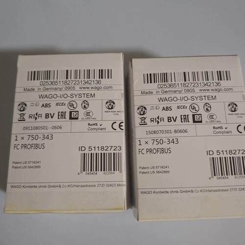 现货模块万可wago750-333750-343750-550750-337750-455750-