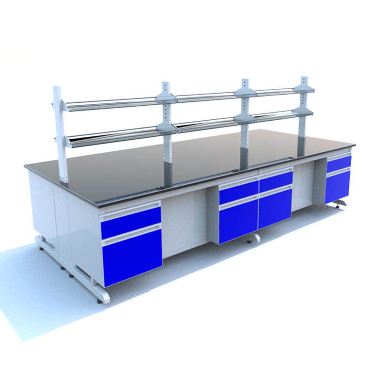 实验室边台边柜试验台工作台操作台实验台木钢桌通风柜全钢实验台