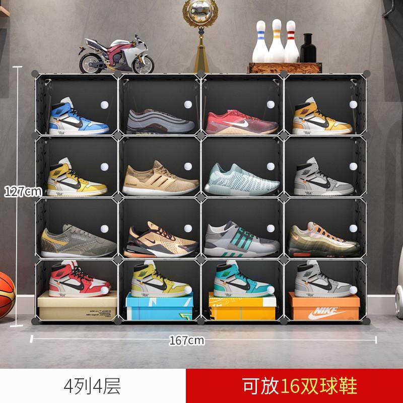 塑料鞋盒鞋子收纳球鞋鞋盒子收藏展示鞋子收纳盒鞋子收纳架