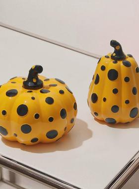 热销客厅弥生波点南瓜艺术摆件草间书柜玄关家居装饰品轻奢高档工