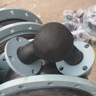 电厂用脱硫衬胶钢管碳钢内衬丁基橡胶三通弯头