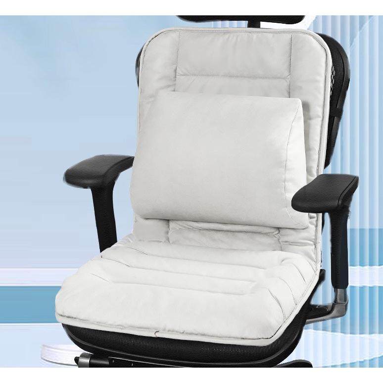 四季通用坐垫办公室宿舍久坐靠靠背椅垫一体护腰加厚可调腰靠座垫