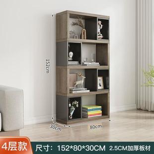 多层书架家用置物架落地客厅自由组合隔断展示架展示柜飘窗书柜