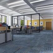 片材塑胶环保PVC石塑地板理石纹办公室地毯仿古耐磨纯色商用地胶