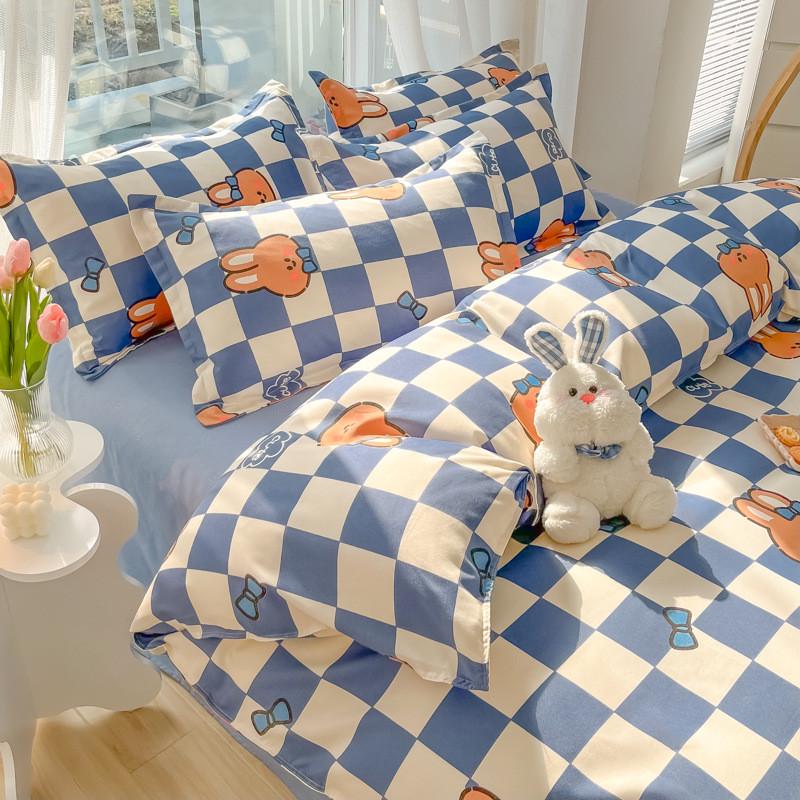 四件套被套单人宿舍学生被罩加厚秋冬床上用品被单床单三件套批发