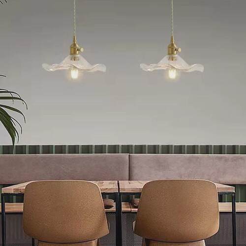 北欧玻璃吊灯餐厅吧台橱窗小吊灯商用圆盘餐创意后现代吊灯