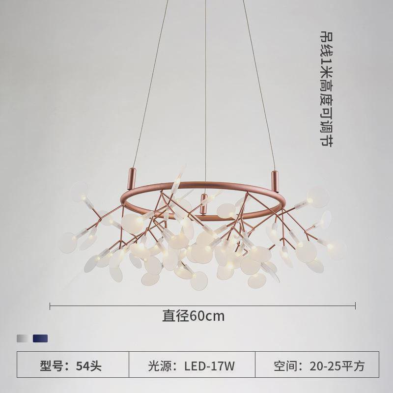 北欧简约吊灯萤火虫创意餐厅灯大气美式轻奢灯具个性卧室客厅灯