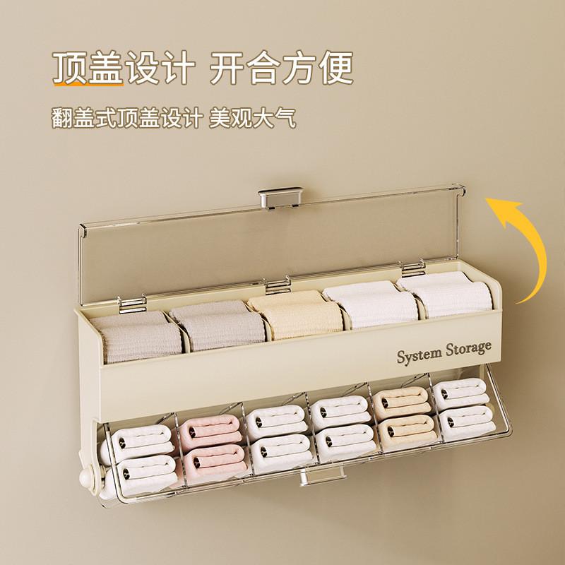 收纳盒家用壁挂内衣收纳盒内裤袜子免打孔置物架多功能数据线整理