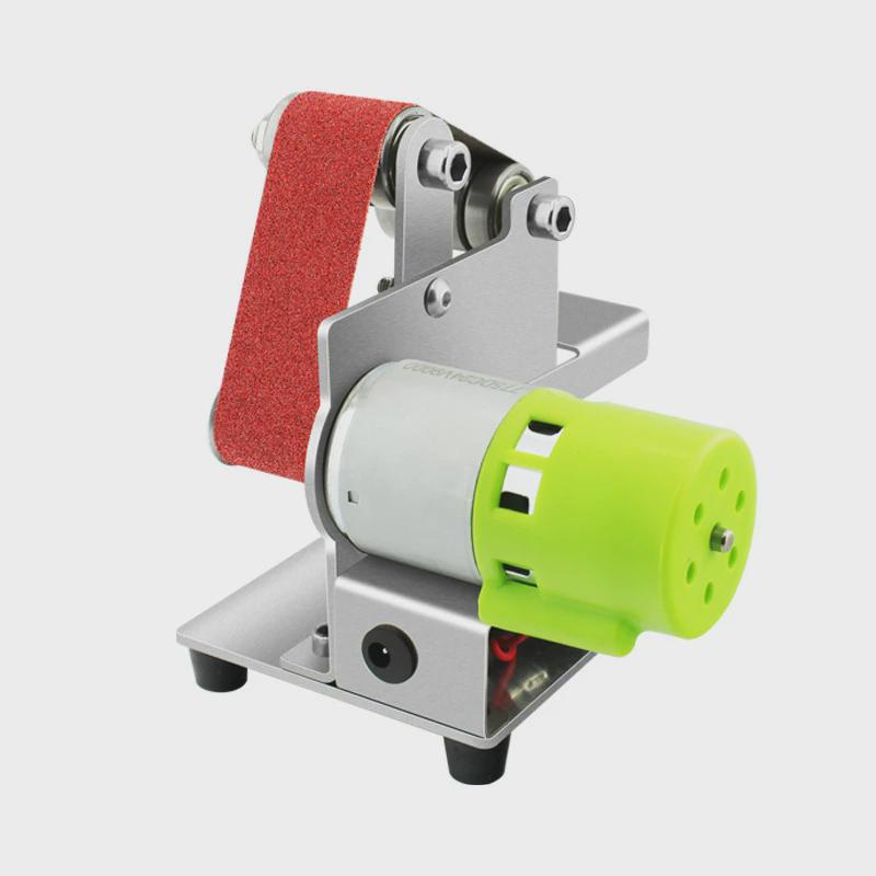 微型木工小型迷你电动砂带机抛光机多功能打磨磨刀