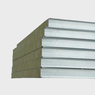 机制彩钢岩棉净化板车间防火夹芯板外墙隔热隔音复泡沫合围墙板