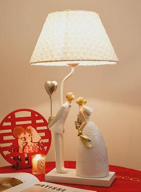 七夕情侣装饰台灯婚房卧室床头小夜灯氛围简约现代送新人新婚礼物