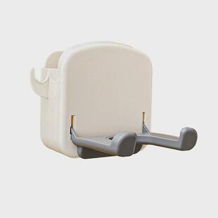 吹风机置物架子懒人免打孔卫生间浴室壁挂收纳支架可折叠风筒挂架