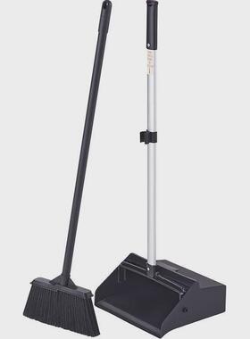 nn0i扫把簸箕套装家用户外黑色加厚笤帚组合防风折叠餐厅庭院垃圾