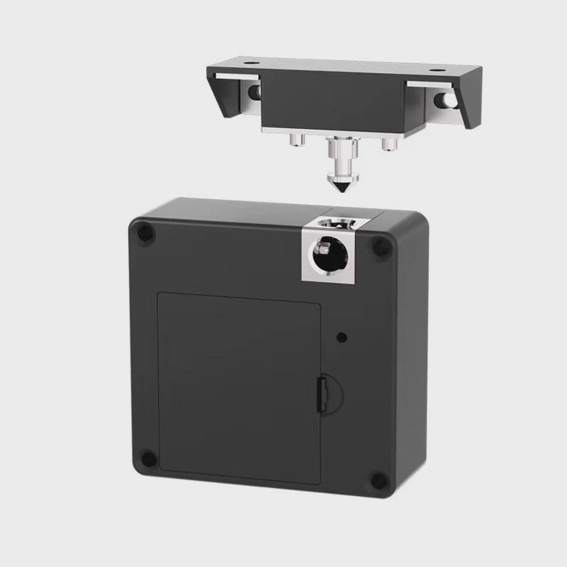 NFC免开孔抽屉锁柜锁高频刷卡锁隐形锁更衣柜锁XF8