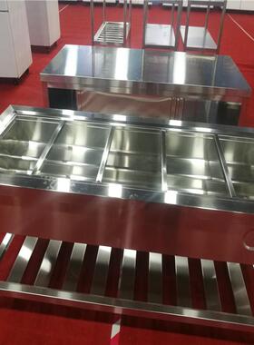 不锈钢保温台快餐售饭台玻璃罩带电热保温柜台式保温台dingzhi