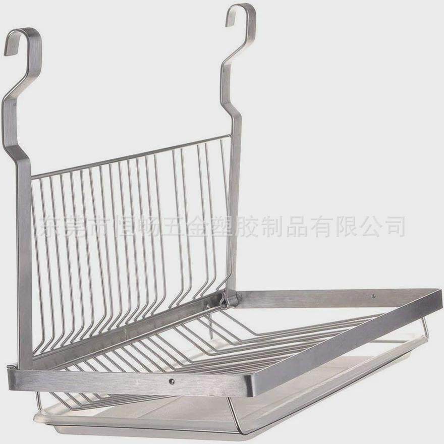 不锈钢壁挂碗碟架家用餐具架沥水碗架接水盘厨房置物用品沥水架
