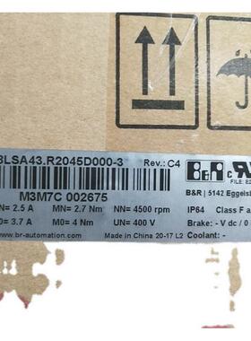 贝全新加莱伺服电机8lsa43.r2045d000-3议价