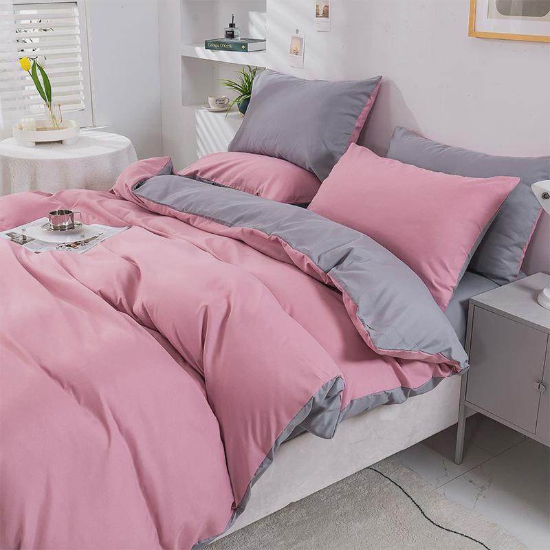 0wyv纯色四季床单床品四件套水洗棉被套学生宿舍单人床上三件套1.