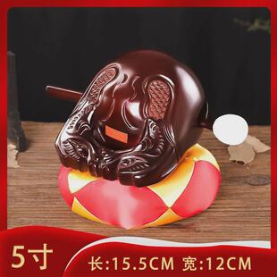 木鱼法器实木木鱼香樟家用打击乐器紫檀木鱼一套垫子梆子木雕摆件