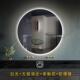 触摸屏挂墙圆形镜子卫生间带灯led智能浴室镜感应防雾发光壁挂镜