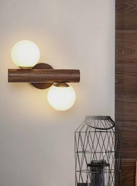 北欧卧室床头壁灯简约现代创意装饰灯书房可旋转led背景墙客厅314