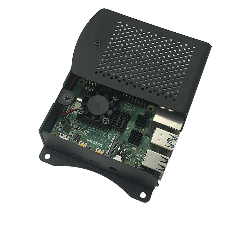 树莓派4代外壳金属铝合金Raspberry Pi 4B铝制龟体机箱带壁挂支架