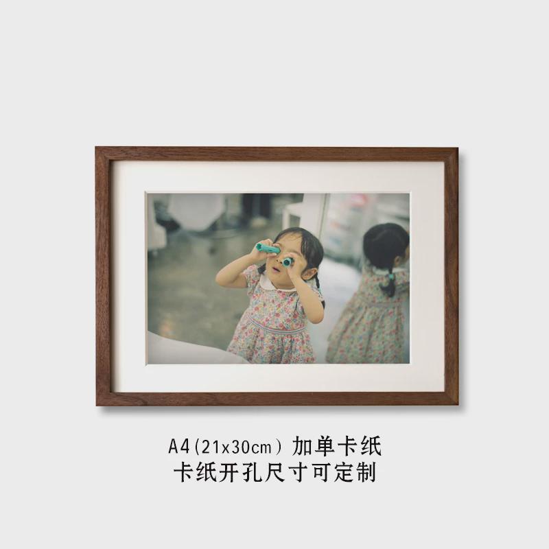 12Y实木相框定制情侣木质摆台8寸洗相片做成婚纱照挂墙宝宝照片
