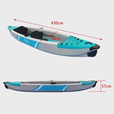 工厂直销kayak拉丝双人皮划艇充气加厚pvc耐磨钓鱼船独木舟漂流船