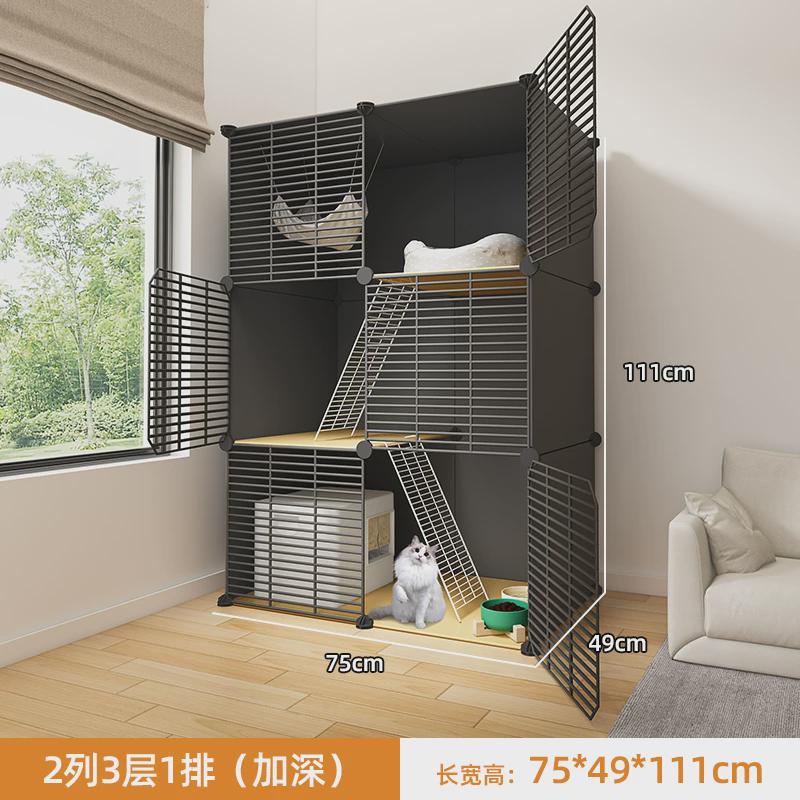 戟晔猫室内家用猫厕所一体猫砂盆自由组装猫咪猫屋猫