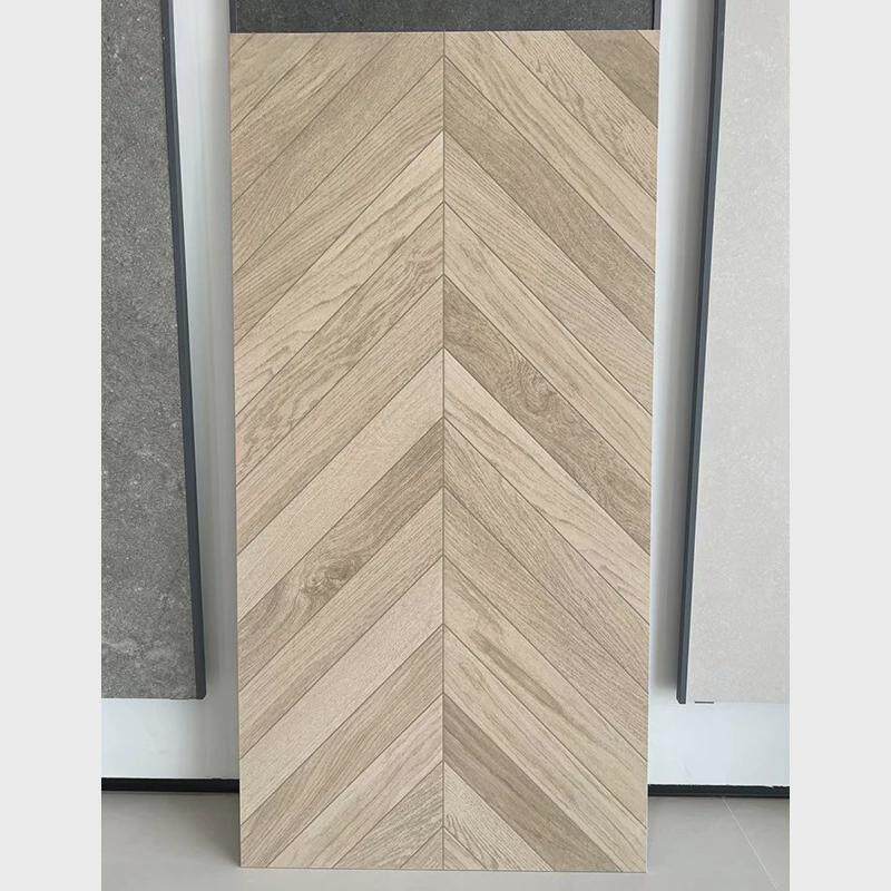 法式鱼骨纹木纹砖600x1200梧桐黄原木色胡桃木大板鱼骨纹木纹瓷砖