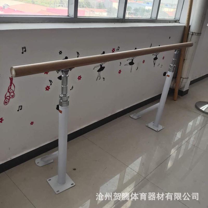 舞蹈把杆跆拳道练功杆移动式家用双层舞蹈房学校升降舞蹈压腿杆