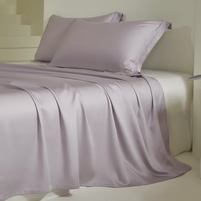 100支被单赛尔天丝床单单件纯色春季冰丝莱枕套三件套夏天高级感