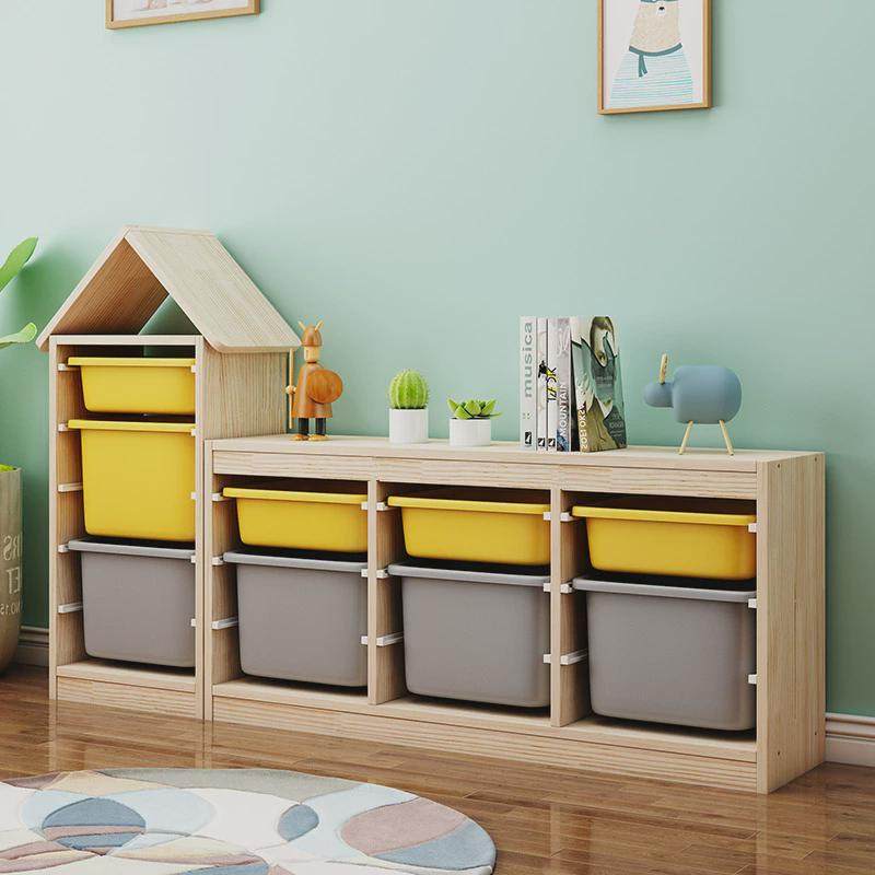 整理儿童房实木大容量客厅玩具收纳柜置物架幼儿园宝宝落地储物箱,收纳整理,收纳柜,淘宝优惠券,粉丝福利购,淘宝优惠卷