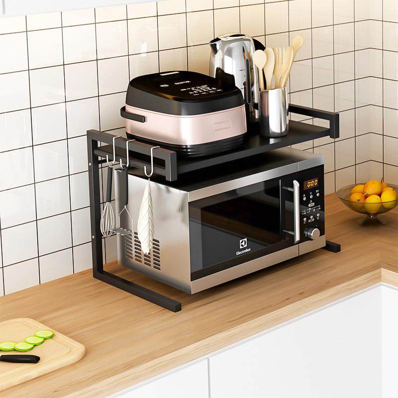 可伸缩厨房置物架微波炉烤箱架子家用双层台面桌面电饭锅收纳支架,标准件/零部件/工业耗材,车间地垫,淘宝优惠券,粉丝福利购,淘宝优惠卷