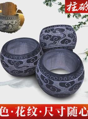 石雕柱墩柱仿古鼓墩青石柱墩底座石墩子圆墩空心石柱础柱顶石