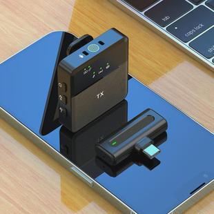 新款 无线领夹麦克风一拖一2.4G收音降噪混响监听多功能领夹麦克风