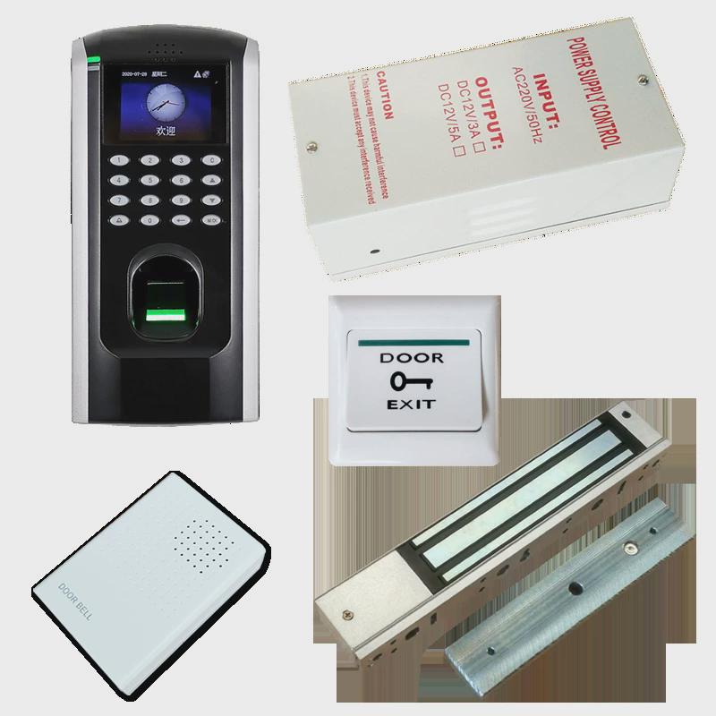 11号中控f7办公室门禁考勤磁力/ip网络双开玻璃门指纹门禁tcp