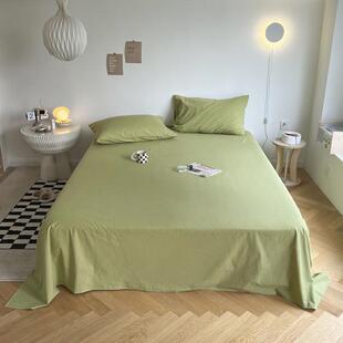 King Size bed sheets fitted sheet pillow cases 纯色床笠枕套1