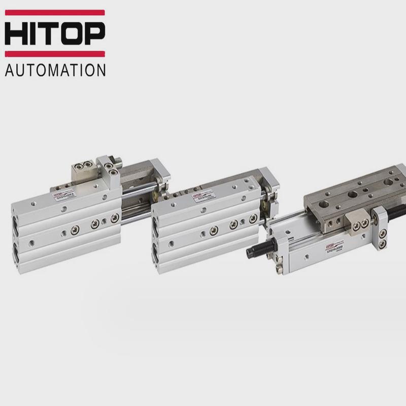 恒拓高hitop直供气缸gxq8-25系列橡胶缓冲滑台磁环直线导轨附缸