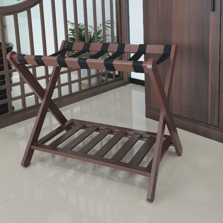 楠竹折叠行卧室双层工厂酒店客房行李箱架源头置物架竹制行礼架