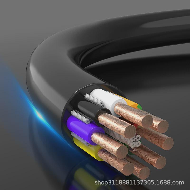 高柔拖链电缆trvv耐弯折800w次机器人软铜线0.3~2.5平方pvc控制线