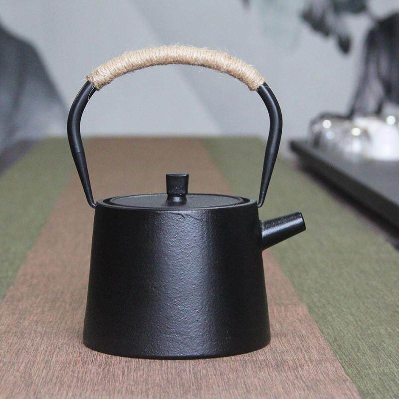 1200ml日式素雅生户外带茶滤家用可铁壶养生煮水泡茶铁壶软装摆件