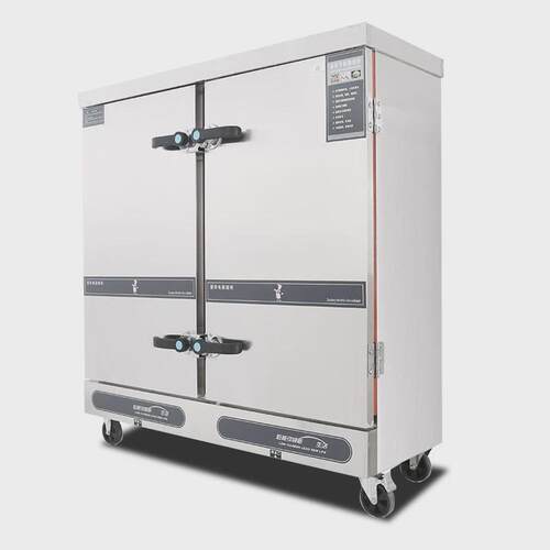 双门蒸饭柜商用食堂24盘电热蒸饭柜48盘多功能蒸汽厨具蒸饭车