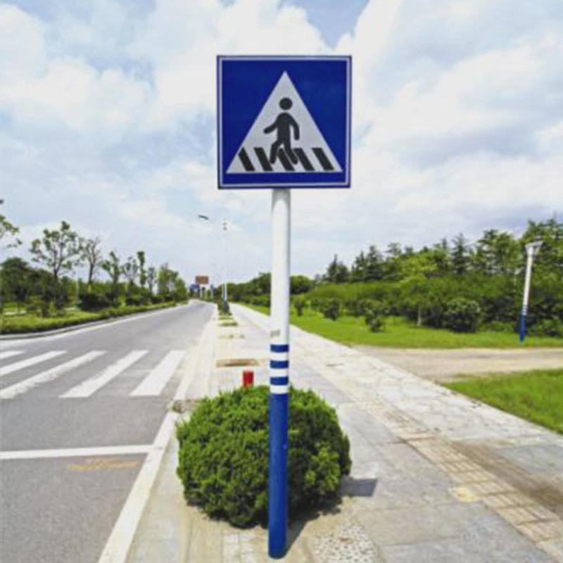 交通标志钢管安全设施交通标志杆镀锌标识牌标志牌杆单柱标志杆
