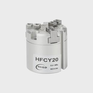 亚德客型HFCY三爪气缸16/20/25/32/40/50/63四爪手指夹爪气缸