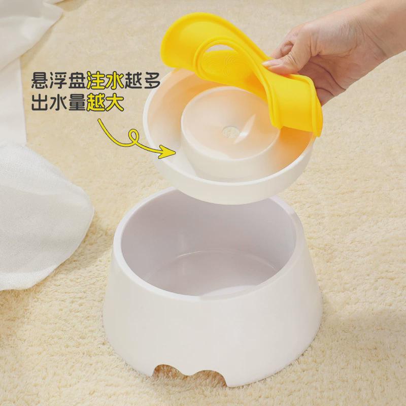 狗狗碗不湿嘴水碗宠物饮水器浮力漂浮水盆喝水器护颈椎宠物碗批发