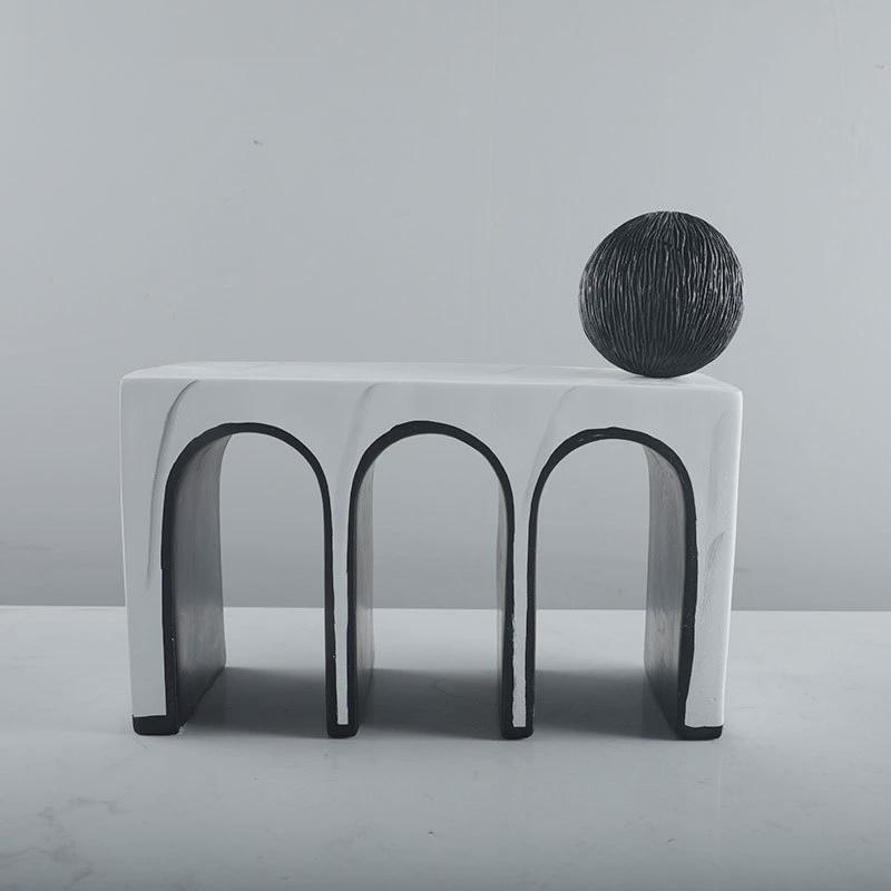 创意拱门艺术摆件m底座家居书房装饰品工艺品前台柜摆设树脂酒店